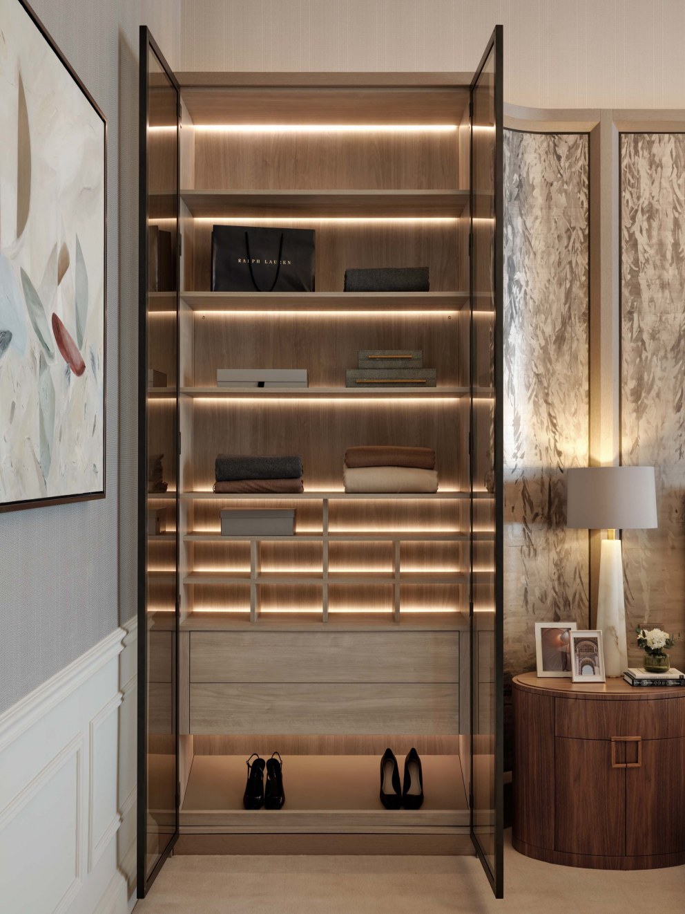 Knightsbridge Historical Apartment  | Master Bedroom joinery  | Interior Designers